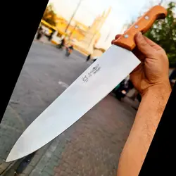 چاقو 50سانت حیدری مخصوص برش مرغ و گوشت و برگ و تخته کاری و آشپزی و ….