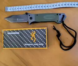 چاقو جیبی برونینگ نظامی Da73 اصلی تیغه تانتویی