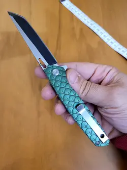 چاقو جیبی نایفز اصلی با کیف و جعبه اورجینال به رنگ سبز کله غازی