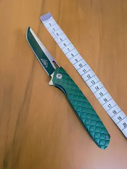 چاقو جیبی نایفز اصلی با کیف و جعبه اورجینال به رنگ سبز کله غازی