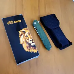 چاقو جیبی نایفز اصلی با کیف و جعبه اورجینال به رنگ سبز کله غازی