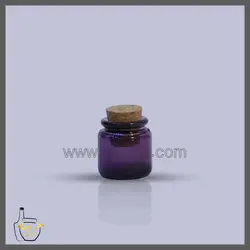 ویال استوانه ای رنگی درب چوب پنبه ای سایز 5