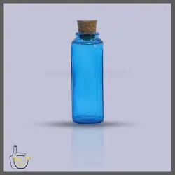 ویال چهارگوش درب چوب پنبه ای رنگی سایز 1