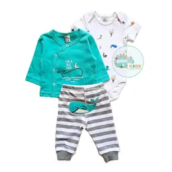 ست 3 تکه جلو دکمه‌دار کد 201001