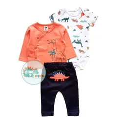 ست 3 تکه جلو دکمه‌دار کد 201004