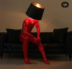 آباژور مانکن نشسته سایز بزرگ قرمز