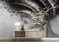 پوستردیواری چهره و خوشنویسی