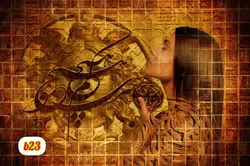 پوستر دیواری چهره و خوشنویسیb23