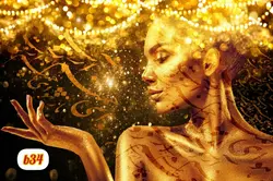 پوستر دیواری چهره و خوشنویسیb34