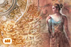 پوستر دیواری چهره و خوشنویسیb35