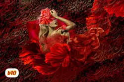 پوستر دیواری چهره و خوشنویسیb40