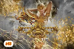 پوستر دیواری چهره و خوشنویسیb43