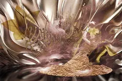 پوستر دیواری چهره و خوشنویسی در حال رقصیدن