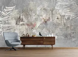 پوستر دیواری مدرن خوشنویسی طوسی سفید