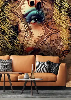 پوستر دیواری مدرن خوشنویسی و چهره