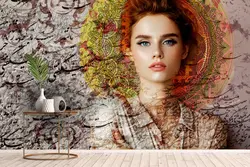 پوستر دیواری چهره و خوشنویسی جدید