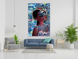 تابلو کنوانس خوشنویسی و زن