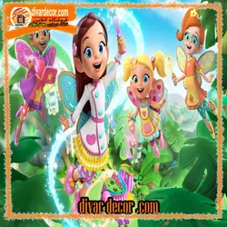 پوستر دیواری طرح کودکانه انیمیشن کافه لوبیا