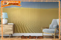 پوستر دیواری طرح منظره رمل ماسه در کویر