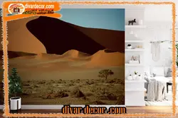 پوستر دیواری طرح کوه های ماسه در کویر