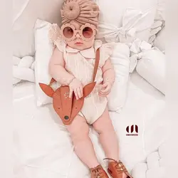 کیف دوشی غزال | چرم طبیعی فلوتر عسلی