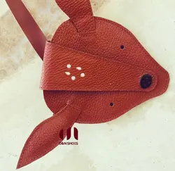 کیف دوشی غزال | چرم طبیعی فلوتر عسلی