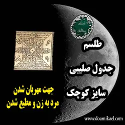 لوح فلزی جدول صلیبی سایز کوچک