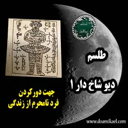 لوح فلزی دیو شاخ دار 1