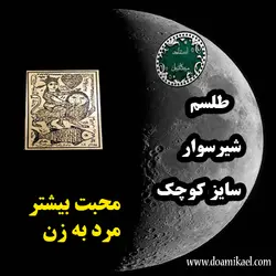 لوح فلزی شیرسوار سایز کوچک