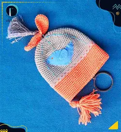 جاکلیدی-جافلش مموري بافتني دست ساز مدل قفس و پرنده