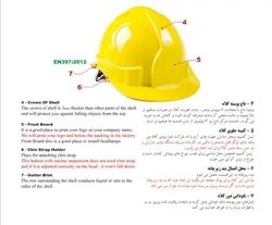 کلاه ایمنی دورف E-7 پرشین سیفتی (عایق برق)