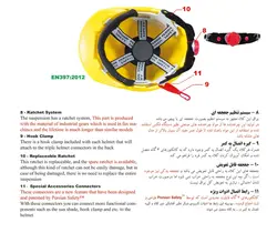 کلاه ایمنی دورف E-7 پرشین سیفتی (عایق برق)