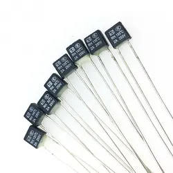 ترمو فیوز حرارتی سیم‌دار 2 آمپر 115 سانتی گراد (بسته 5 عددی)Thermal fuse