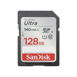 کارت حافظه اس دی Sandisk SD 128GB 140mb/s Ultra