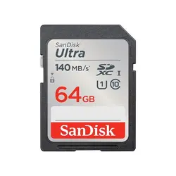 کارت حافظه اس دی سندیسک  Sandisk SD 64GB 140mb/s Ultra