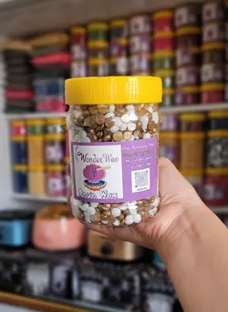 وکس مرواریدی 250 گرمی مخلوط دو رنگ