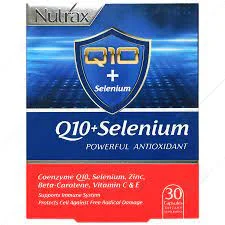 کپسول کیوتن پلاس سلنیوم نوتراکس 30 عددNutrax Q10 Plus Selenium 30 Capsules