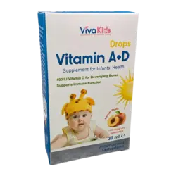 قطره خوراکی ویتامین A+D ویواکیدز | VivaKids Vitamin A+D Drop
