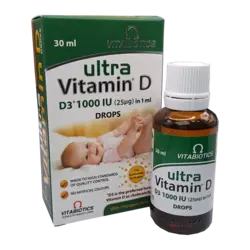 قطره خوراکی اولترا ویتامین D3 1000 واحد ویتابیوتیکس | Vitabiotics Ultra Vitamin D3 1000 IU Drop