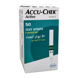 نوار تست قند خون اکیو چک اکتیو 50 عددی | Accu-Chek Active Blood Glucose Test Strips