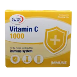 Vitamin C 1000 Vial Eurho Vital | ویال ویتامین ث 1000 یوروویتال