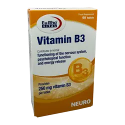 قرص ویتامین B3 یوروویتال | EurhoVital Vitamin B3 Tab