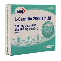 ویال ال کارنیتین 2000 میلی گرم یوروویتال 6 عدد