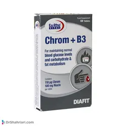 قرص کروم پلاس ب3 یوروویتال | 60 عدد