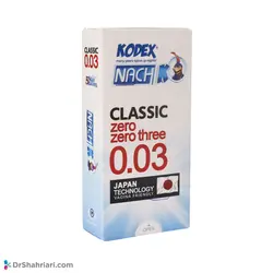 کاندوم فوق العاده نازک 03 کدکس مدل 30 میکرون