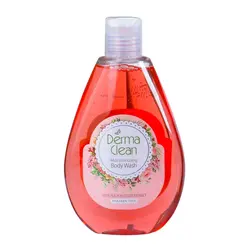 شامپو بدن مرطوب کننده و نرم کننده درماکلین 300 میلی لیتر، حاوی عصاره شکوفه هلو