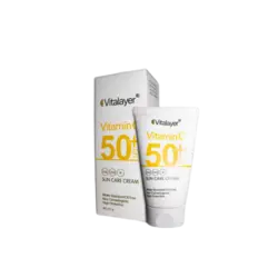 کرم ضد آفتاب بی رنگ SPF50 حاوی ویتامین سی ویتالیر