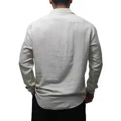 پیراهن لینن یقه شکاری ZARA