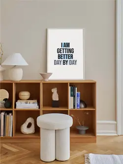 تابلو دکوراتیو مدرن و الهام بخش، مناسب دیوار اتاق بالای میز کار یا میز تحریر