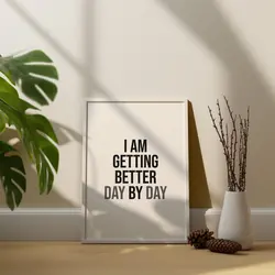 تابلو دکوراتیو مدرن و الهام بخش، مناسب دیوار اتاق بالای میز کار یا میز تحریر